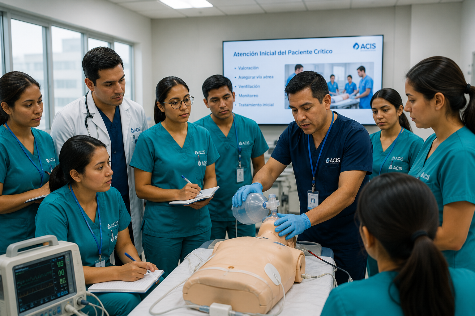 Capacitación práctica ACIS con profesionales de salud